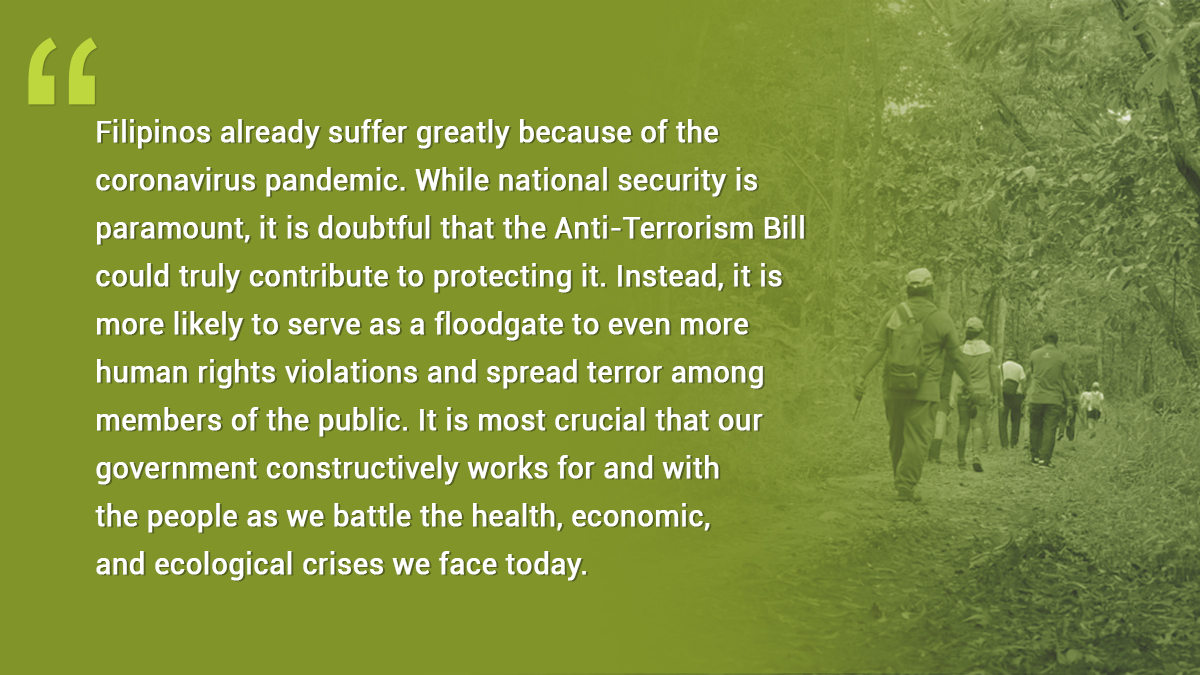 CEED Statement on the Anti-Terrorism Bill