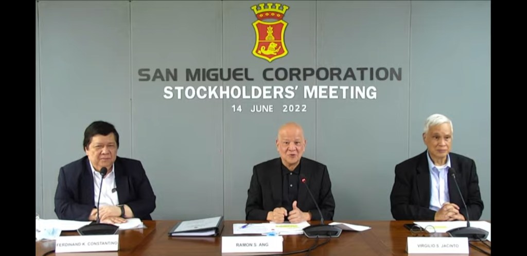 A message to the stockholders of San Miguel Corporation